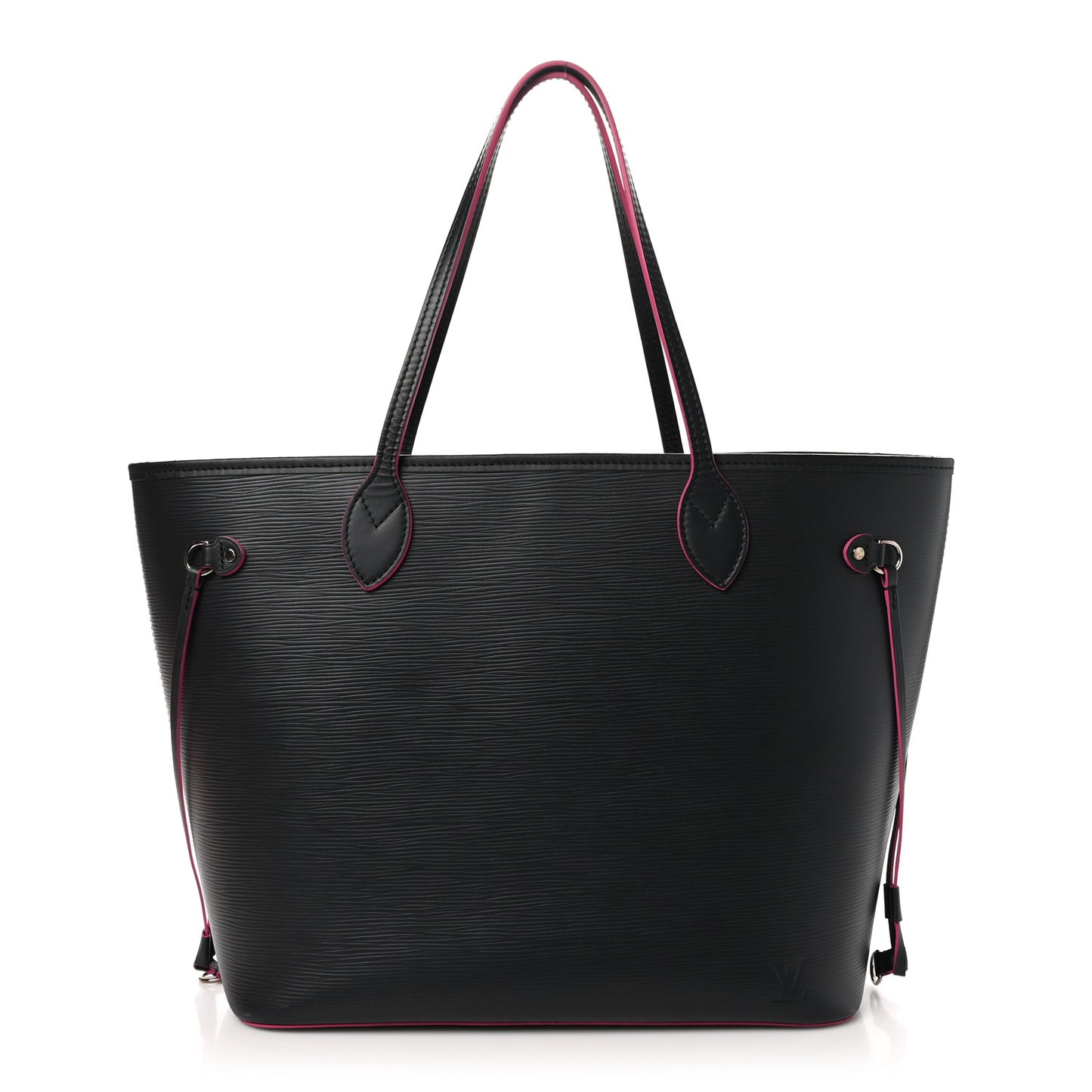 Epi Neverfull MM Black Hot Pink