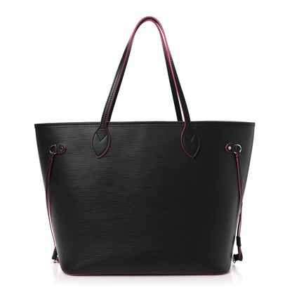 Louis Vuitton Epi Neverfull MM Black Hot Pink 1 of 11