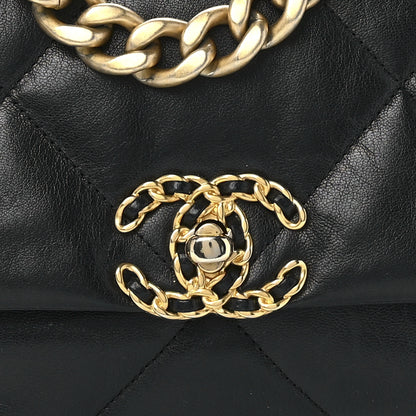 Chanel Goatskin Quilted Medium Chanel 19 Flap Black 8 of 11