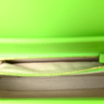 Gucci Azalea Calfskin Horsebit 1955 Shoulder Bag Electric Green 5 of 10