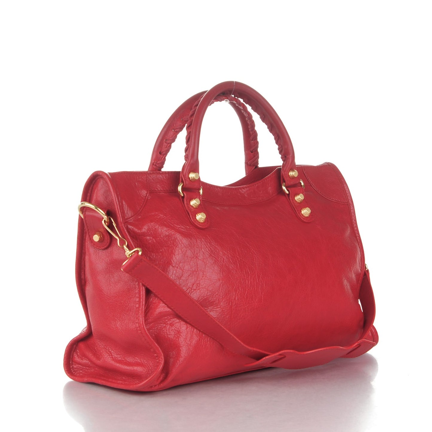 Agneau Giant 12 Gold Hardware City Rouge Cardinal