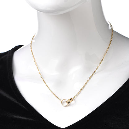 Cartier 18K Yellow Gold Interlocking LOVE Necklace 2 of 6