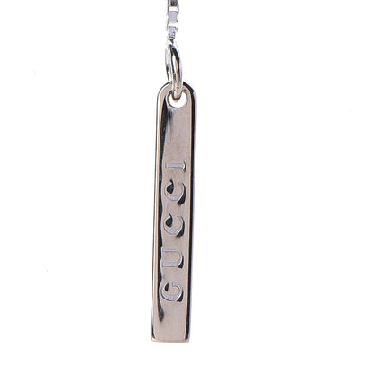 Gucci 18K White Gold 20mm Lariat Necklace 5 of 6