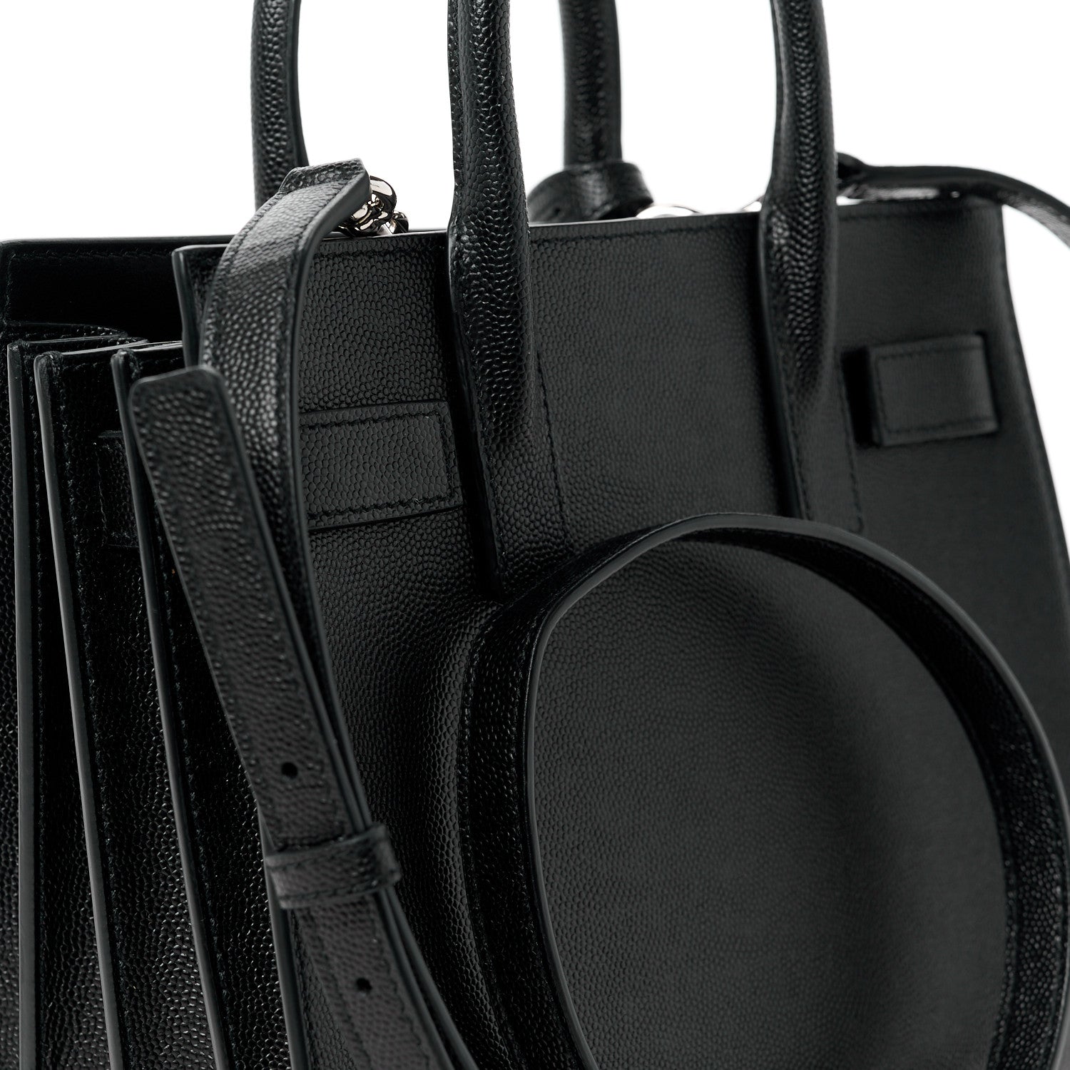Saint Laurent Grain de Poudre Nano Sac De Jour Black 11 of 12
