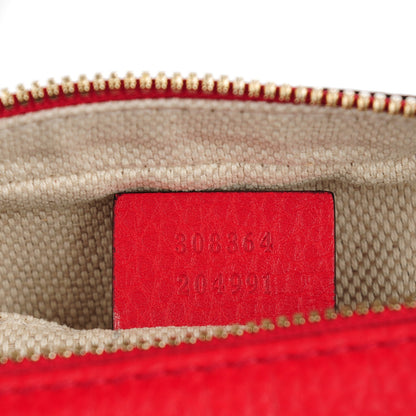 Gucci Pebbled Calfskin Small Soho Disco Bag Tabasco Red 7 of 7