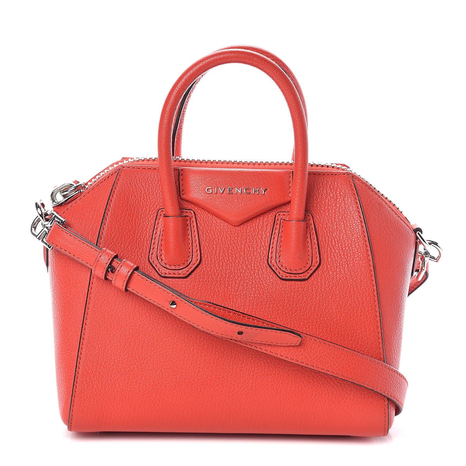 Givenchy Sugar Goatskin Mini Antigona Pop Red 1 of 15