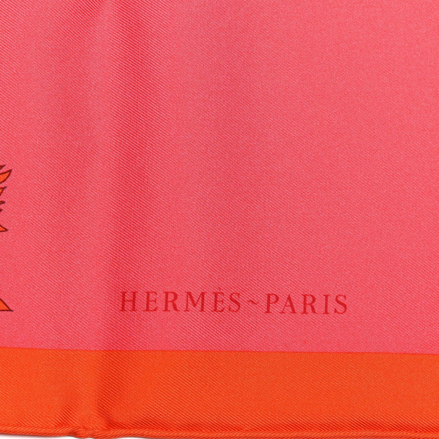 Silk Robe Legere Scarf 45 Vermillion Rose Gris