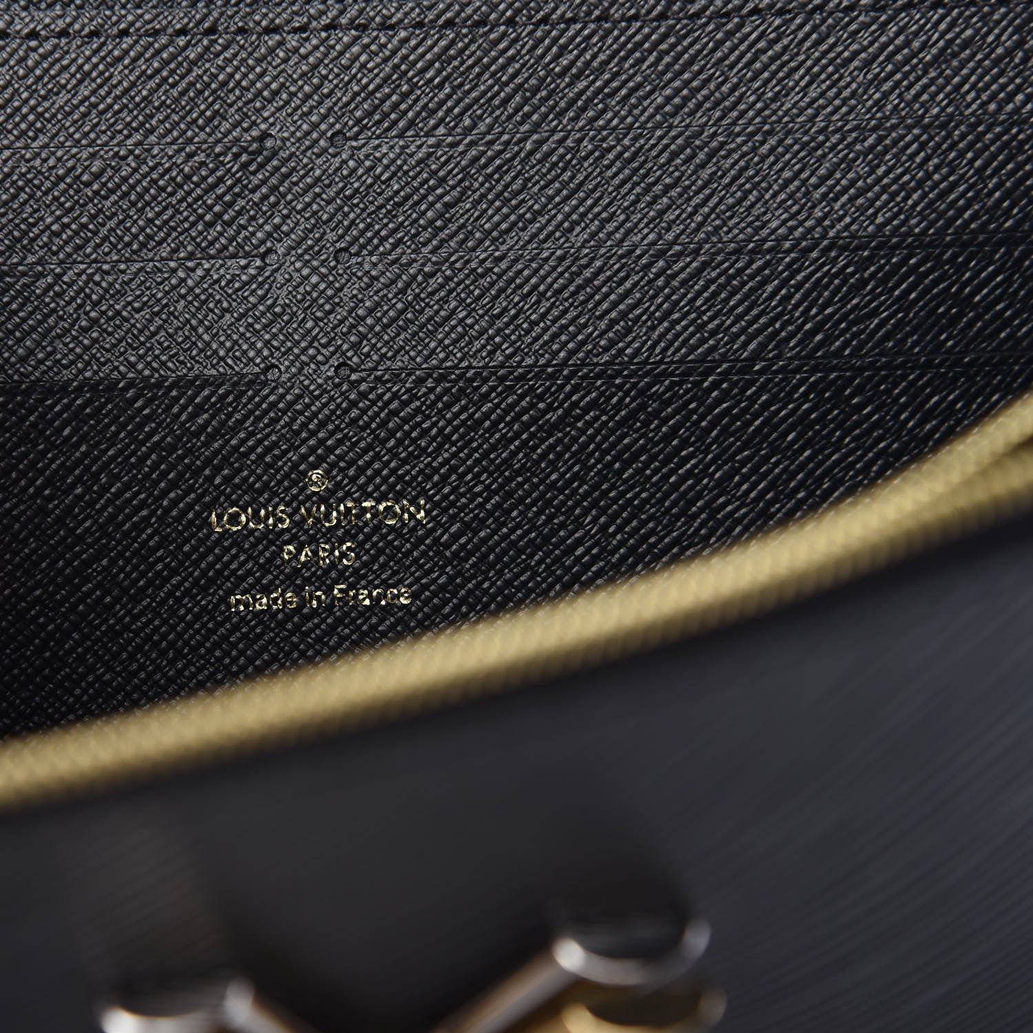 Louis Vuitton Epi Love Lock Twist Chain Wallet Black 6 of 8