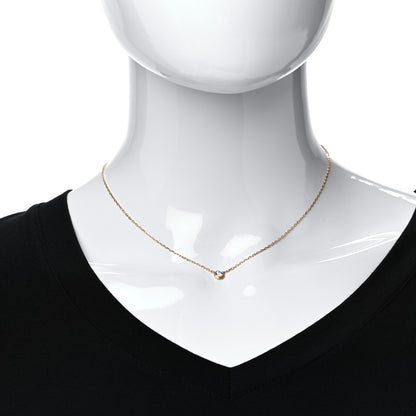 Cartier 18K Yellow Gold Diamond LM D'Amour Pendant Necklace 2 of 5
