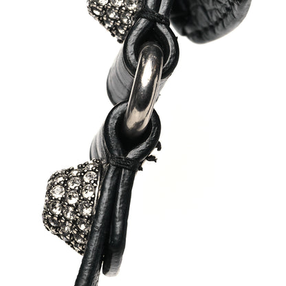Balenciaga Extra Supple Calfskin Crystal Crocodile Embossed Le Cagole Shoulder Bag XS Black 11 of 12