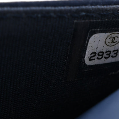 Chanel Caviar Quilted Boy Wallet On Chain WOC Navy 8 of 16
