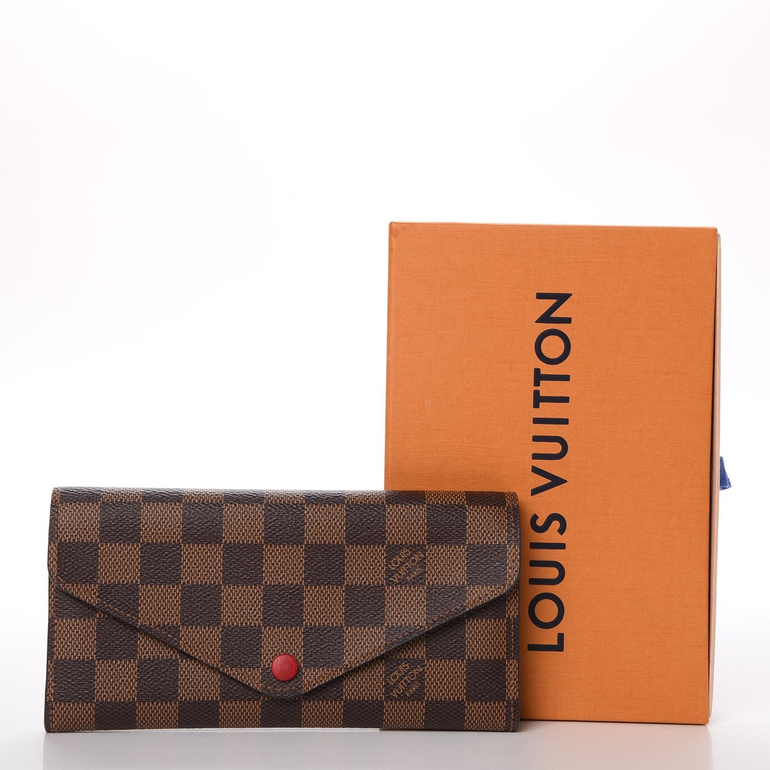 Louis Vuitton Damier Ebene Josephine Wallet Red 12 of 12