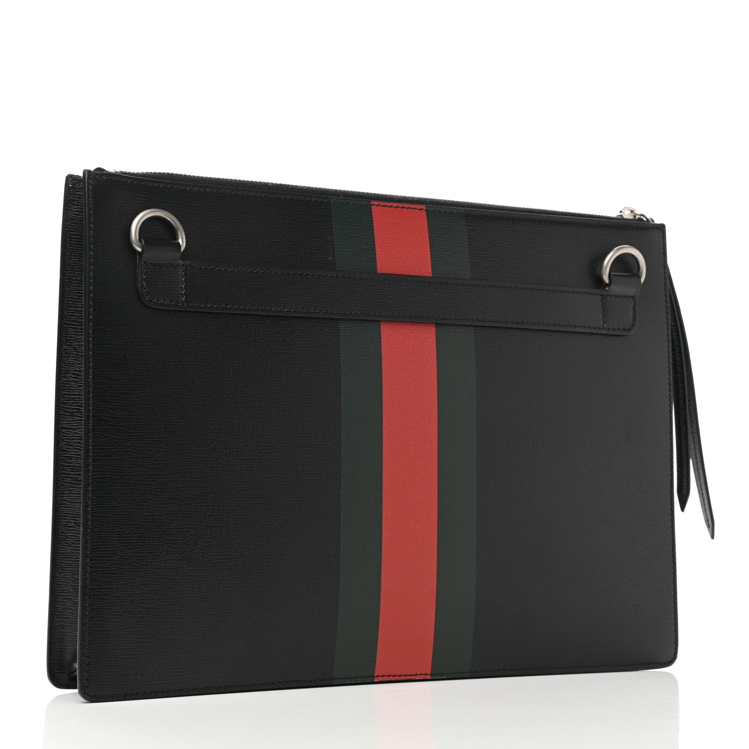 Gucci Calfskin Kingsnake Print Messenger Black 4 of 9