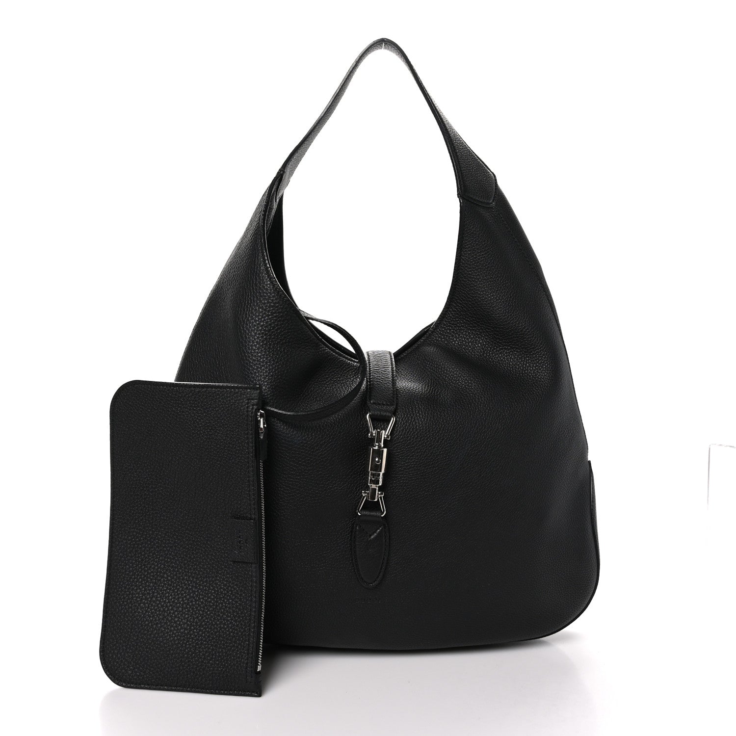 Gucci Soft Grained Calfskin Large Jackie Hobo Black 3 of 11