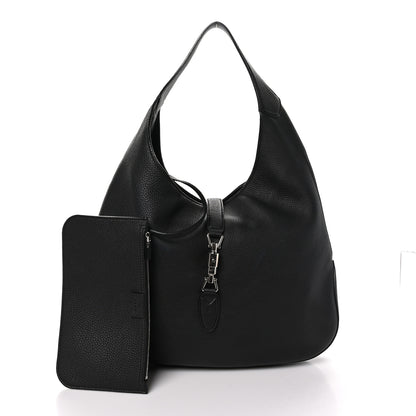 Gucci Soft Grained Calfskin Large Jackie Hobo Black 3 of 11