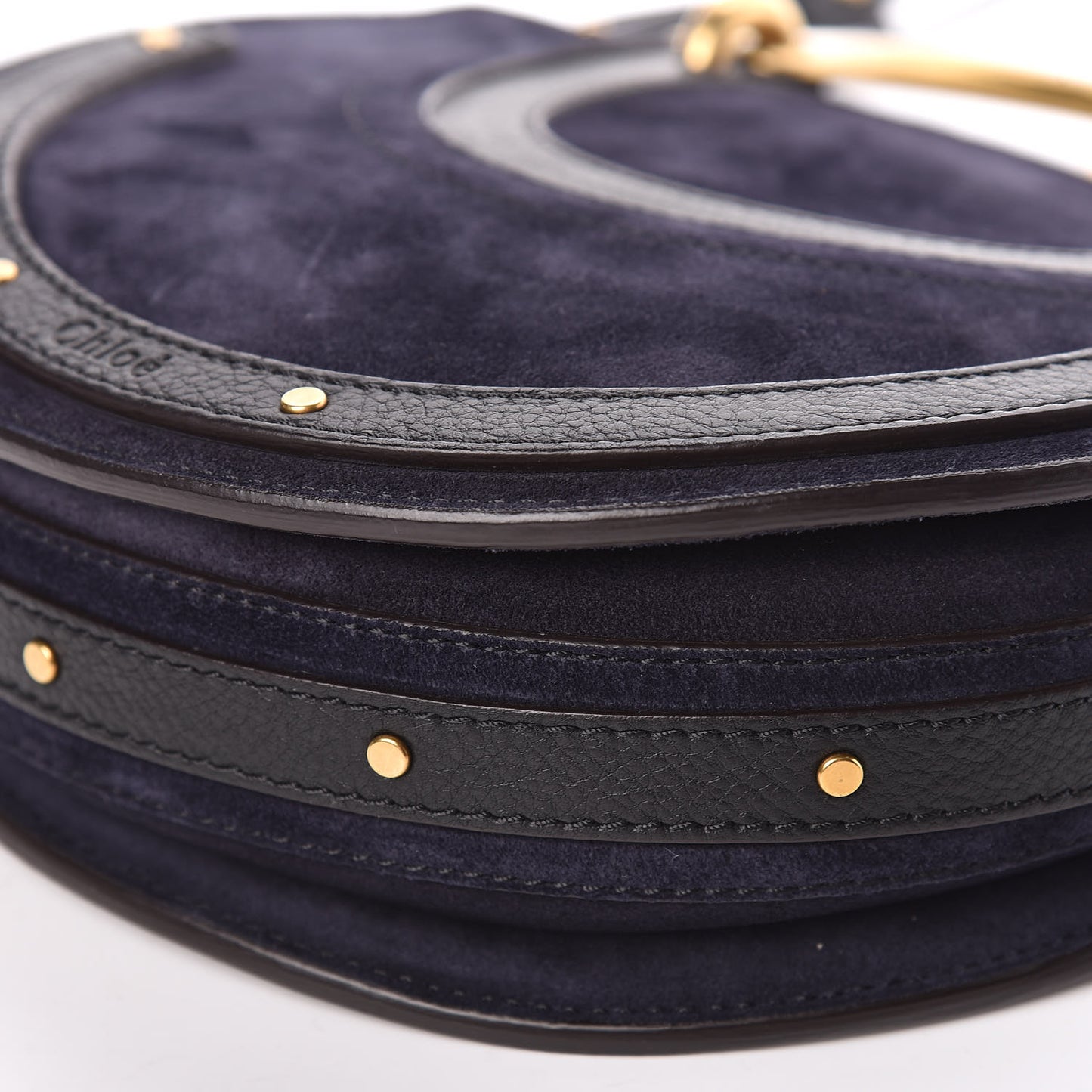 Calfskin Suede Small Pixie Bag Full Blue