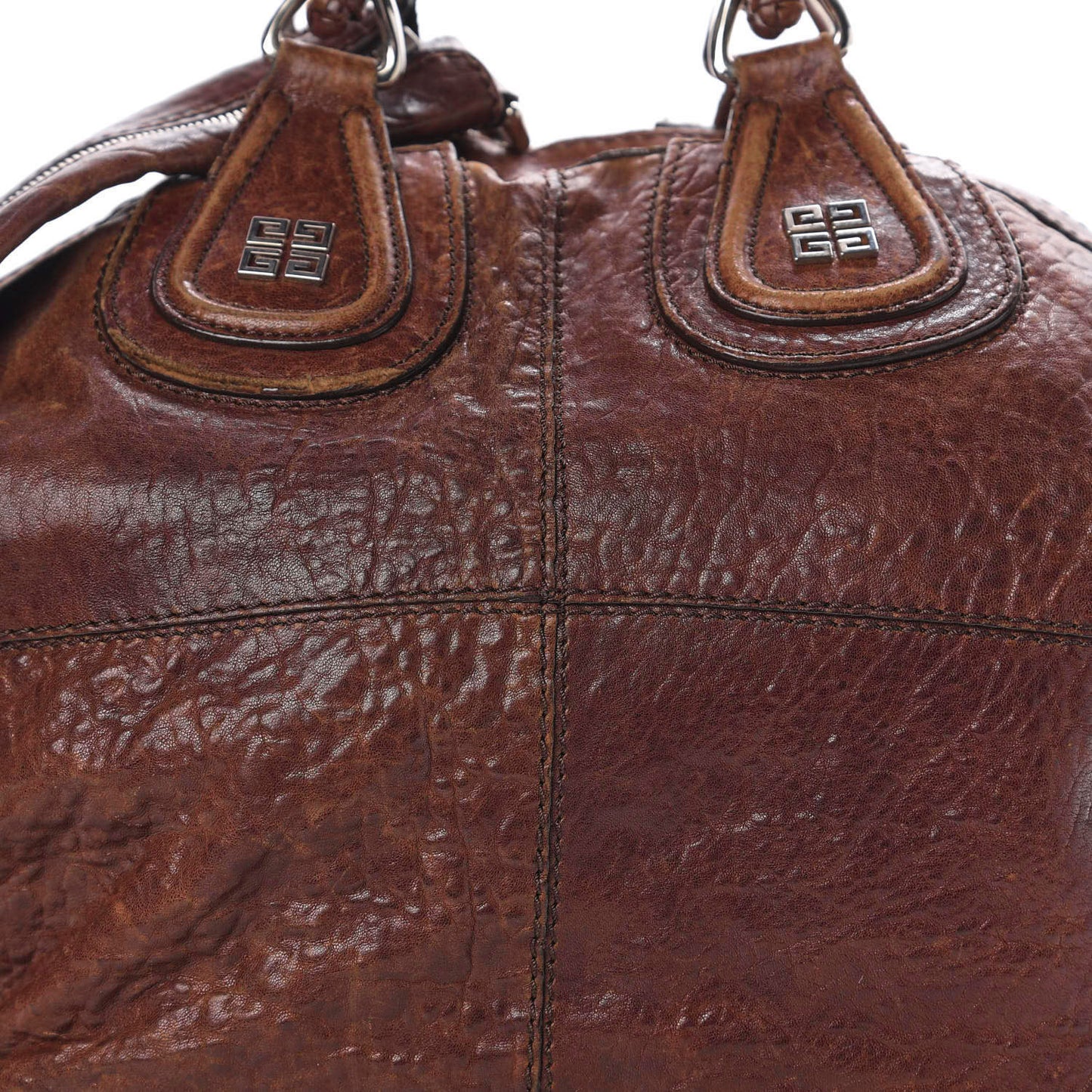 Wrinkled Lambskin Medium Chain Wrap Nightingale Brown