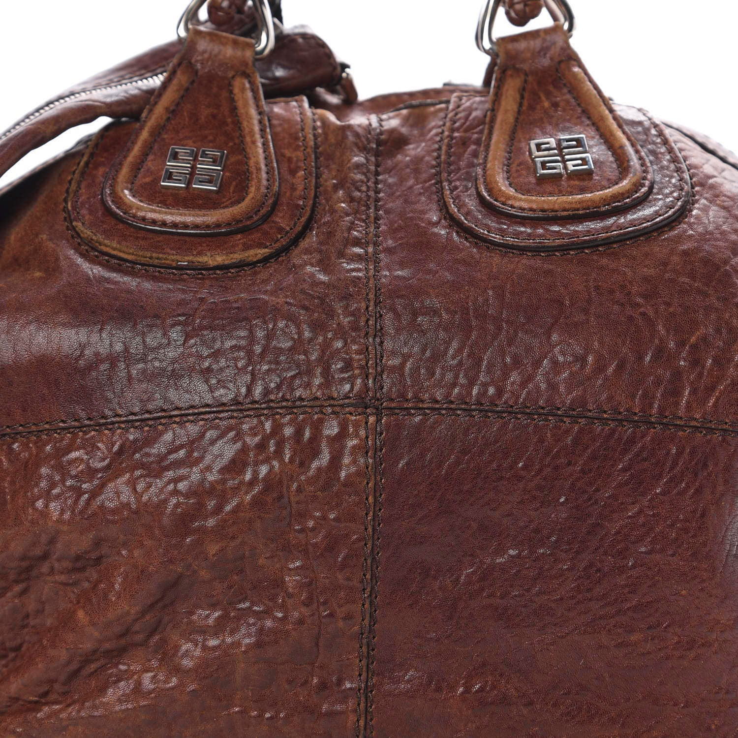 Givenchy Wrinkled Lambskin Medium Chain Wrap Nightingale Brown 8 of 10