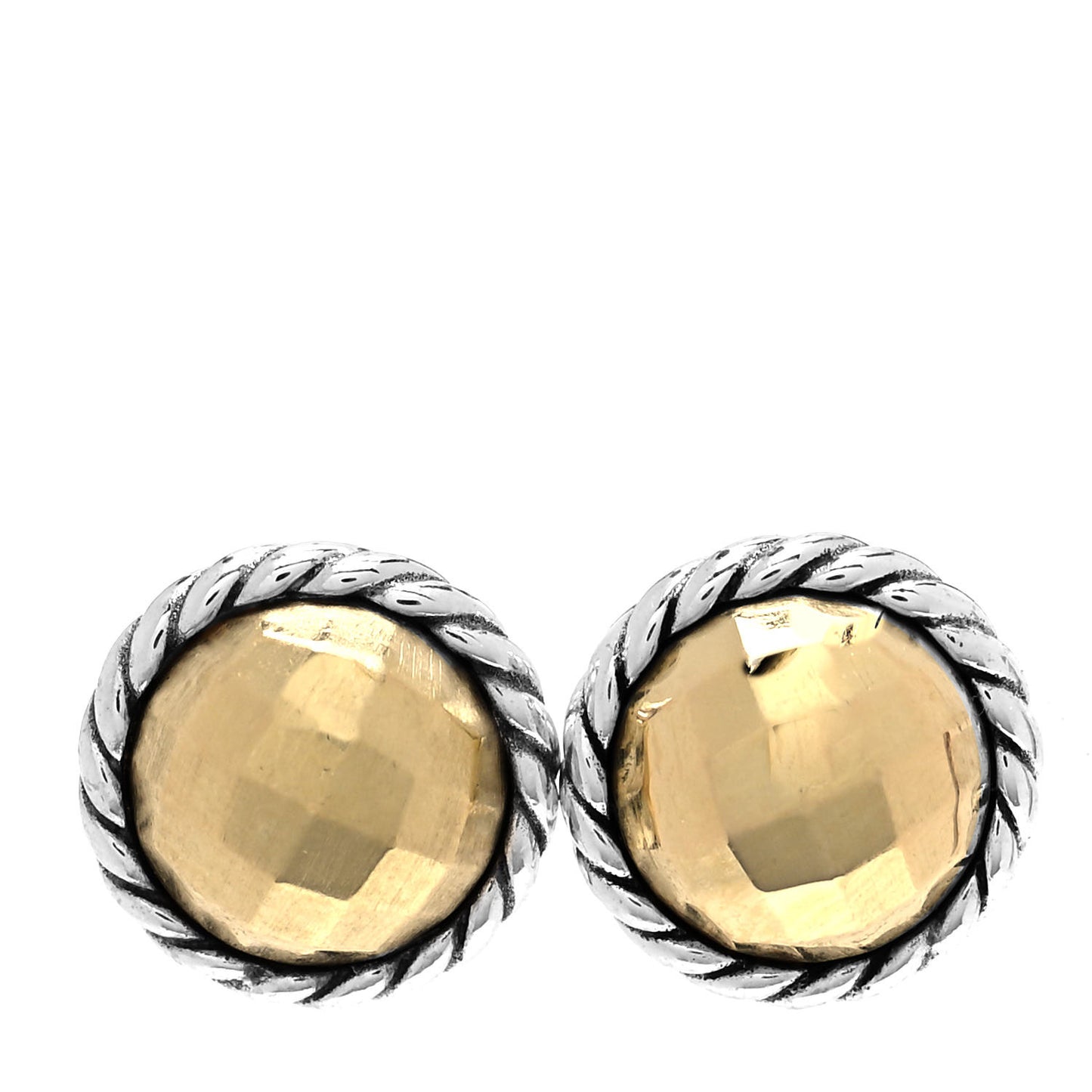 Sterling Silver 18K Yellow Gold Chatelaine Earrings