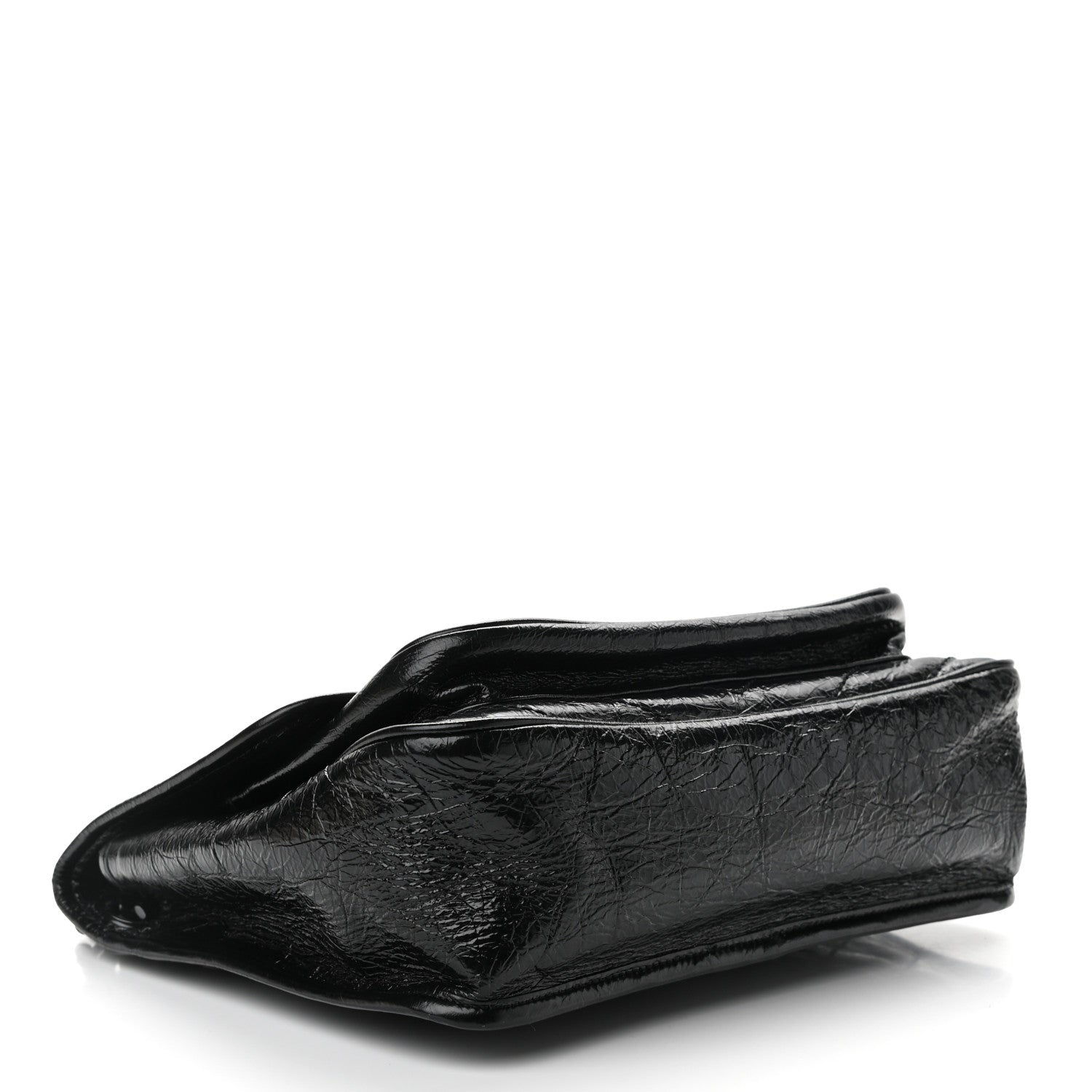 Saint Laurent Crinkled Calfskin Matelasse Monogram Medium Niki Chain Satchel Black 4 of 10