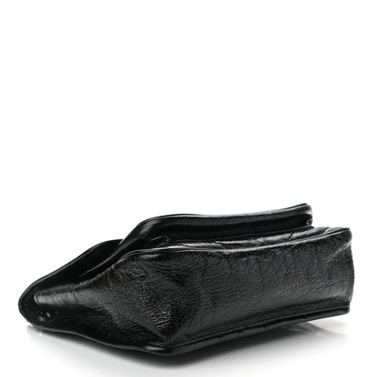 Saint Laurent Crinkled Calfskin Matelasse Monogram Medium Niki Chain Satchel Black 4 of 10