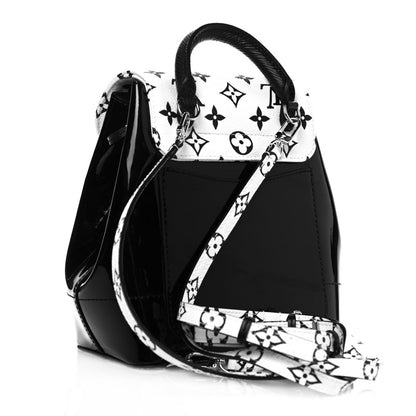 Louis Vuitton Patent Monogram Hot Springs Backpack Black White 4 of 17
