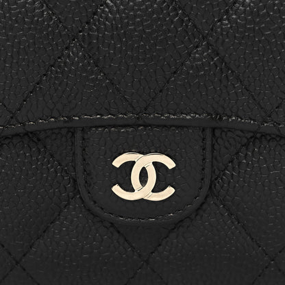 Chanel Caviar Quilted Compact Flap Wallet Black 8 of 8