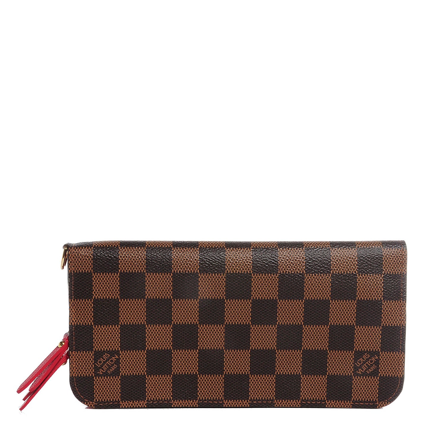 Damier Ebene Insolite Wallet Red