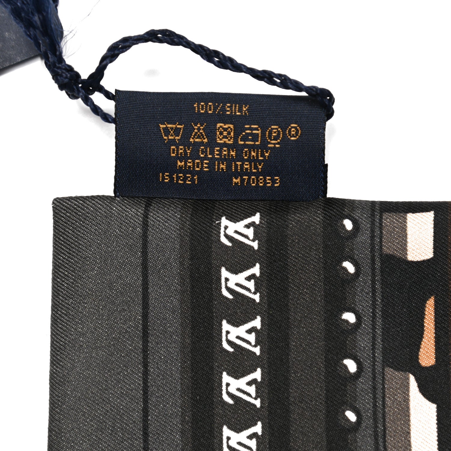 Louis Vuitton Silk Monogram LV World Bandeau Brown 4 of 4