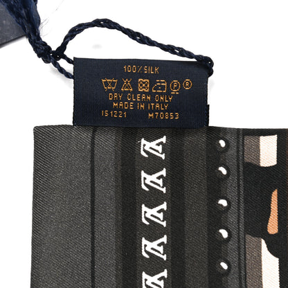 Louis Vuitton Silk Monogram LV World Bandeau Brown 4 of 4
