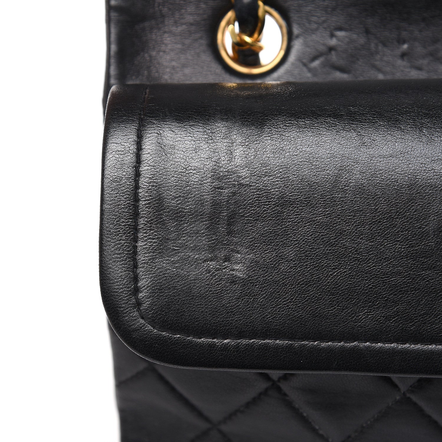Chanel Lambskin Quilted Medium Double Flap Black 16 of 22