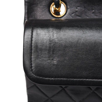 Chanel Lambskin Quilted Medium Double Flap Black 16 of 22