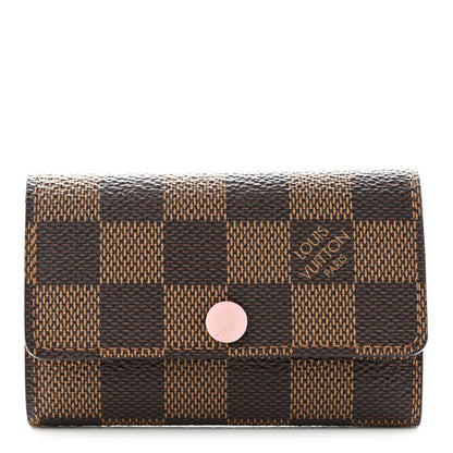 Louis Vuitton Damier Ebene Multicles 6 Key Holder Rose Ballerine 1 of 7