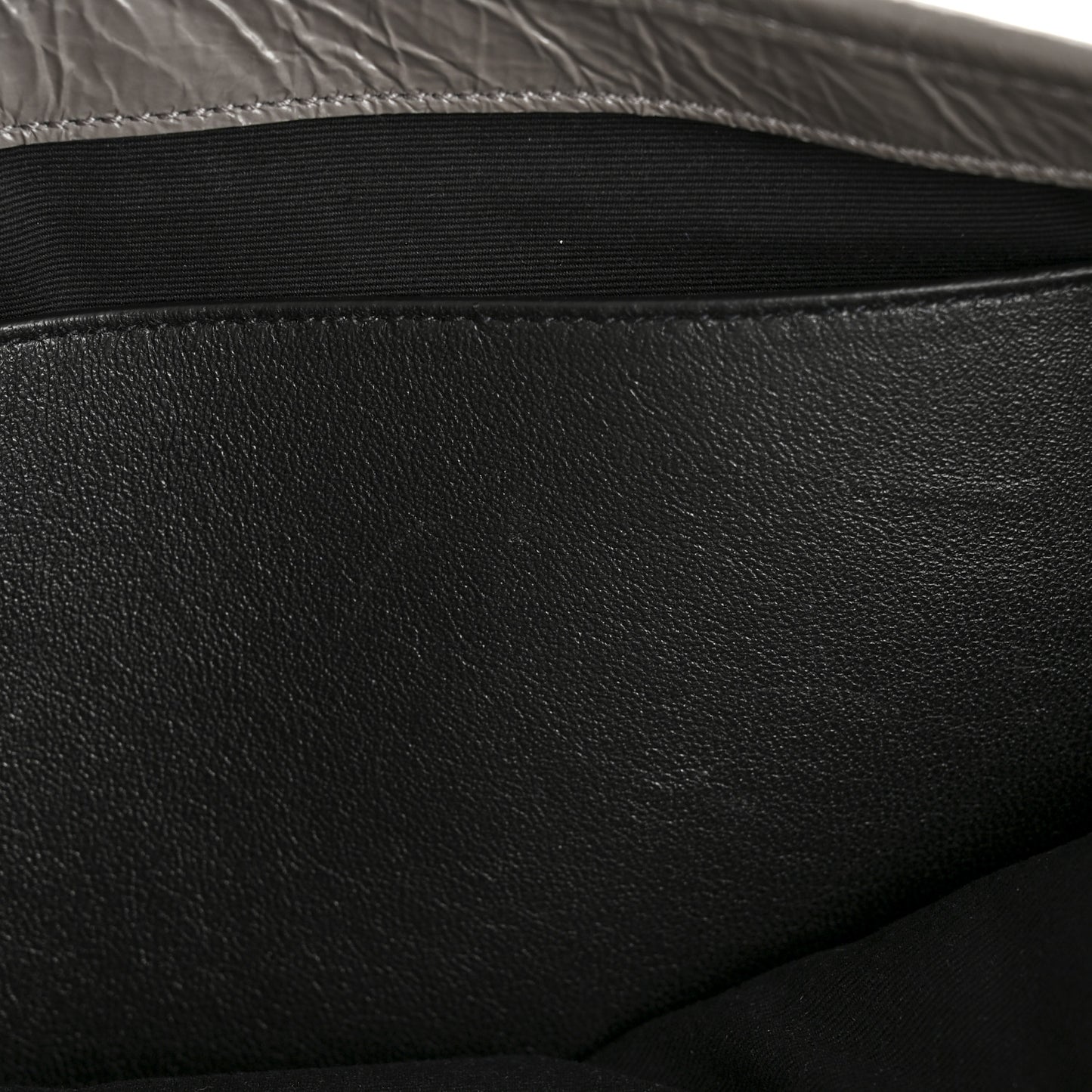 Crinkled Calfskin Matelasse Monogram Medium Niki Chain Satchel Fog