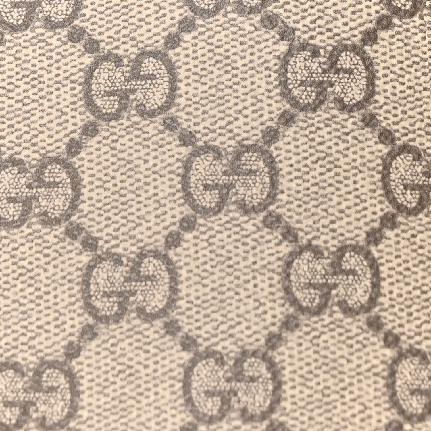 Gucci GG Supreme Monogram Emblem Large Tote Bag Beige Dark Brown 8 of 10