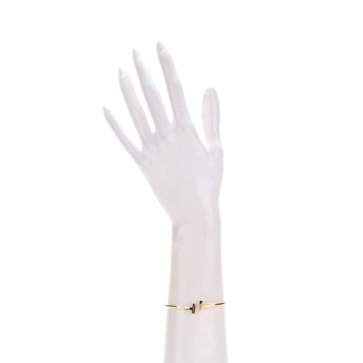 Tiffany 18K Yellow Gold T Wire Bracelet 3 of 5