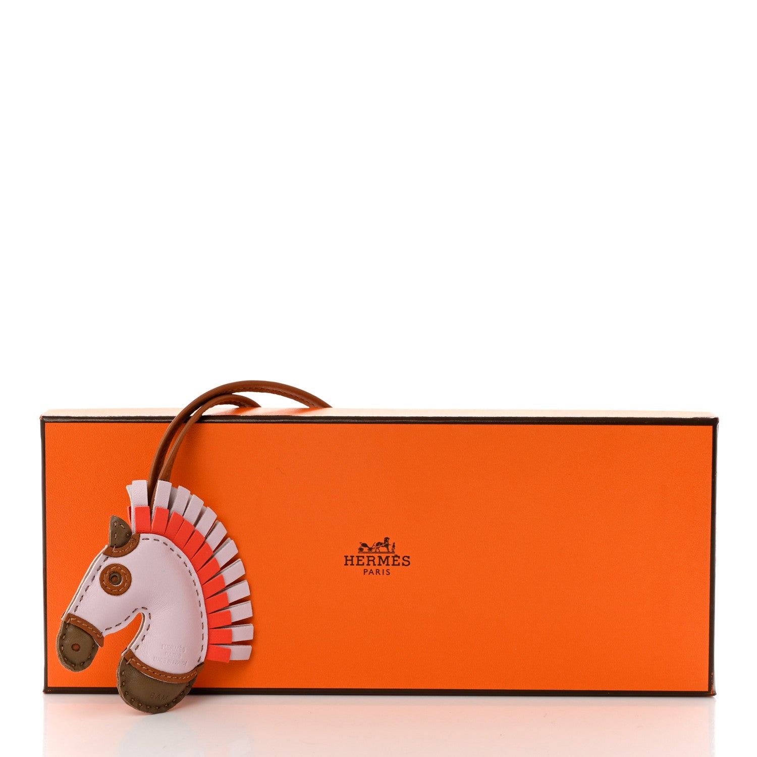 Hermes Milo Lambskin Geegee Camail Bag Charm Mauve Pale Gold Etoupe Rose Texas 5 of 5