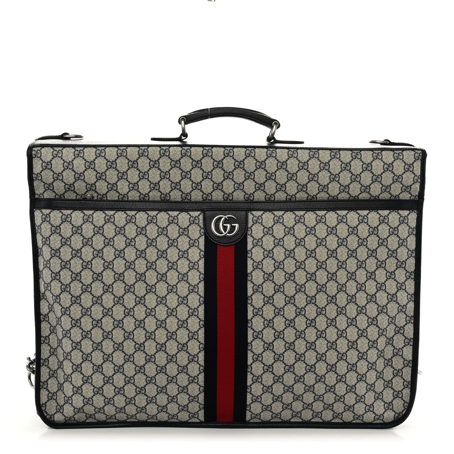 Gucci GG Supreme Monogram Web Savoy Garment Bag Beige Blue 1 of 9