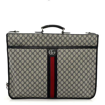 Gucci GG Supreme Monogram Web Savoy Garment Bag Beige Blue 1 of 9