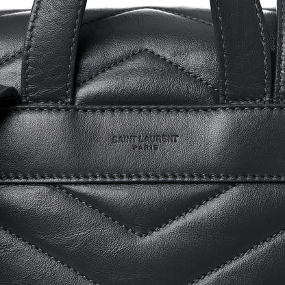 Saint Laurent Calfskin Y Quilted Monogram Medium Loulou Backpack Storm 9 of 16