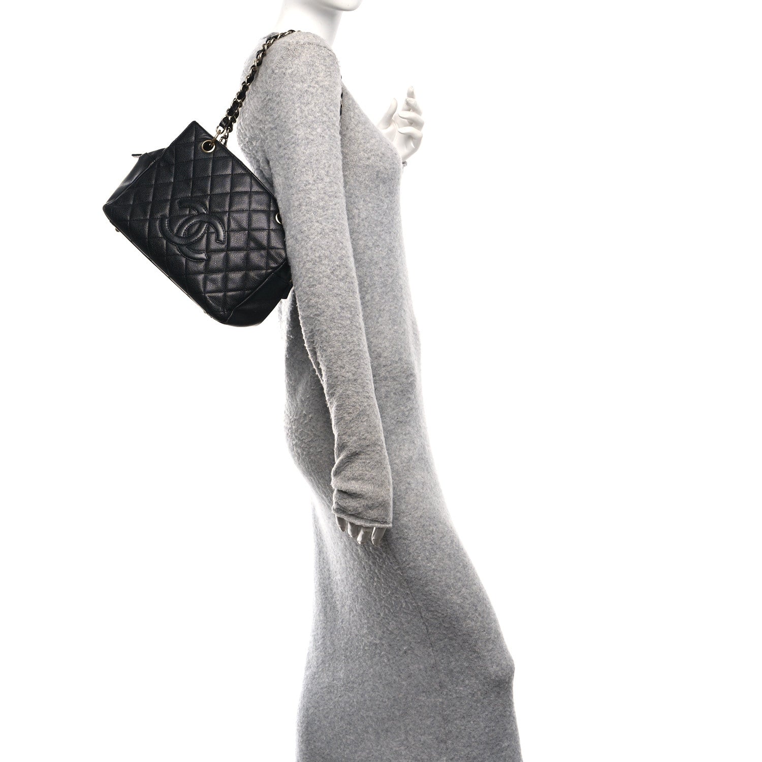 Chanel Caviar Quilted Petit Timeless Tote PTT Black 2 of 13