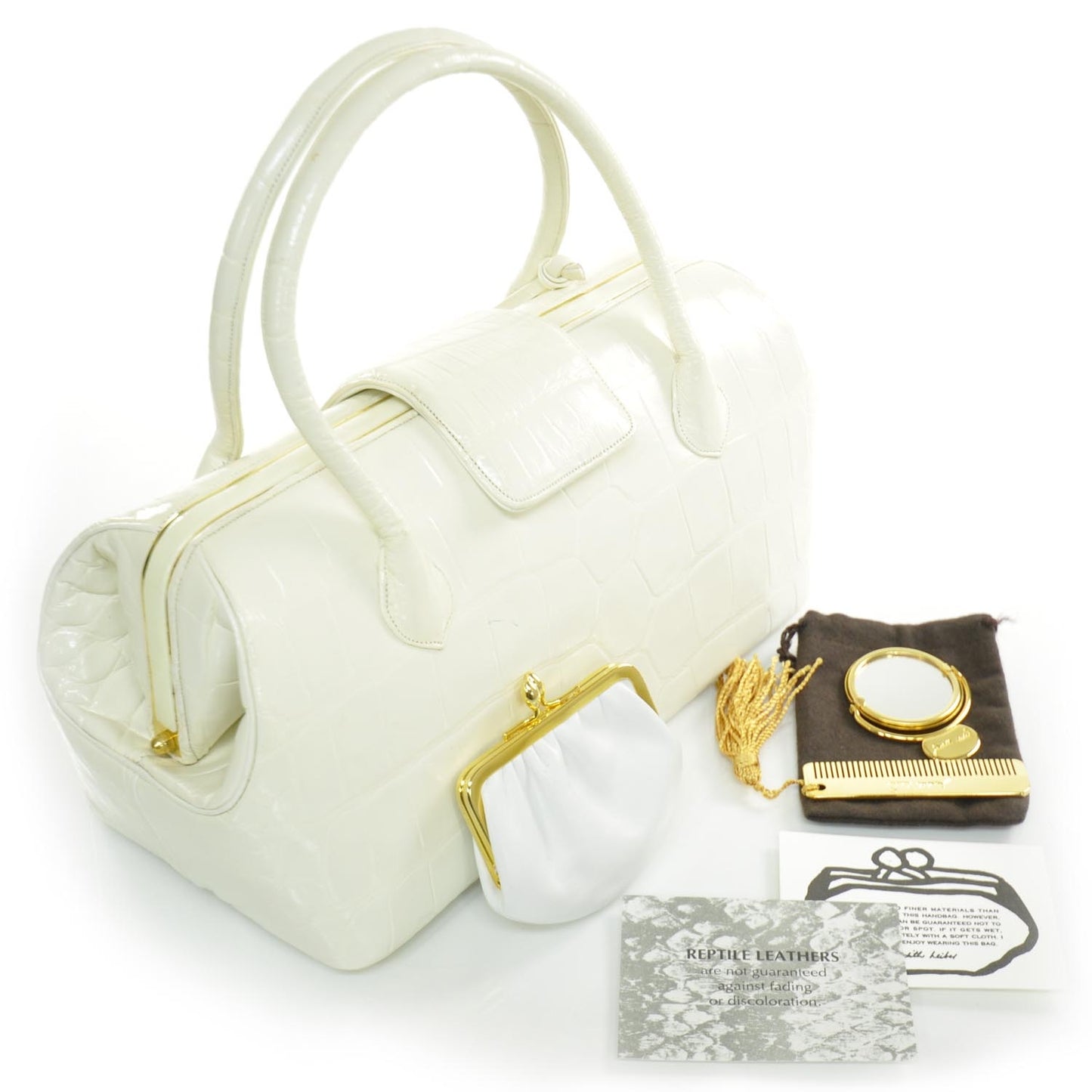 Alligator Frame Bag White