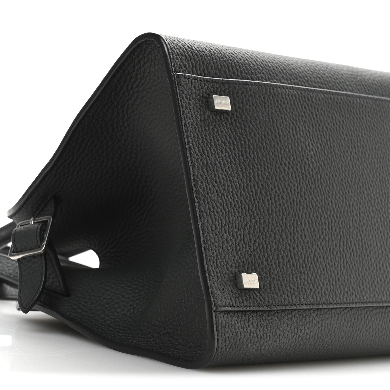 The Row Grained Calfskin Soft Margaux 10 Bag Grey 8 of 9