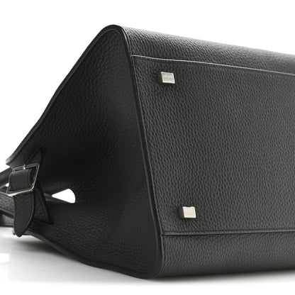 The Row Grained Calfskin Soft Margaux 10 Bag Grey 8 of 9