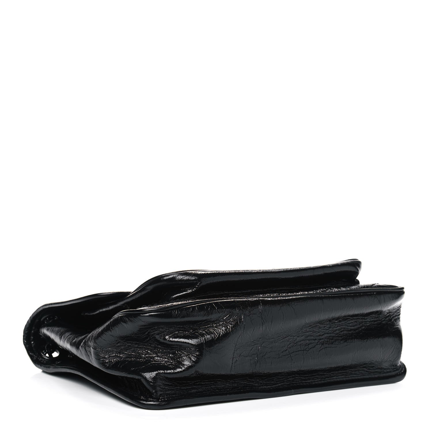 Saint Laurent Crinkled Calfskin Matelasse Monogram Medium Niki Chain Satchel Black 3 of 6