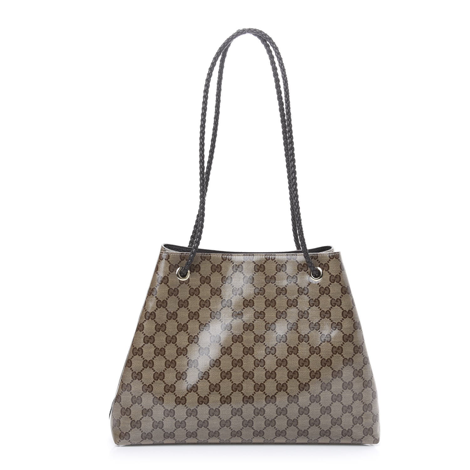 Gucci Crystal Monogram Gifford Shopping Tote Brown 1 of 10
