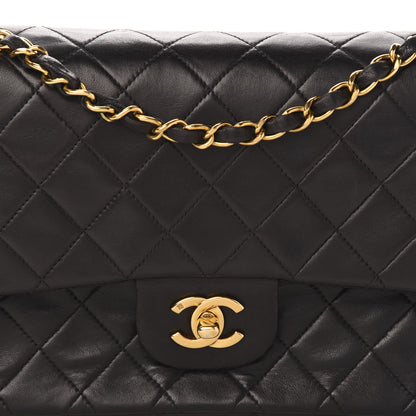 Chanel Lambskin Quilted Medium Double Flap Black 12 of 12