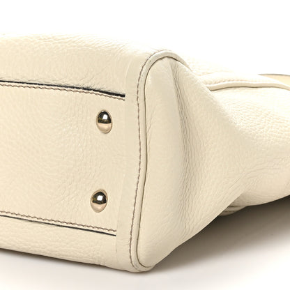 Gucci Pebbled Calfskin Small Soho Top Handle Bag Off White 9 of 9