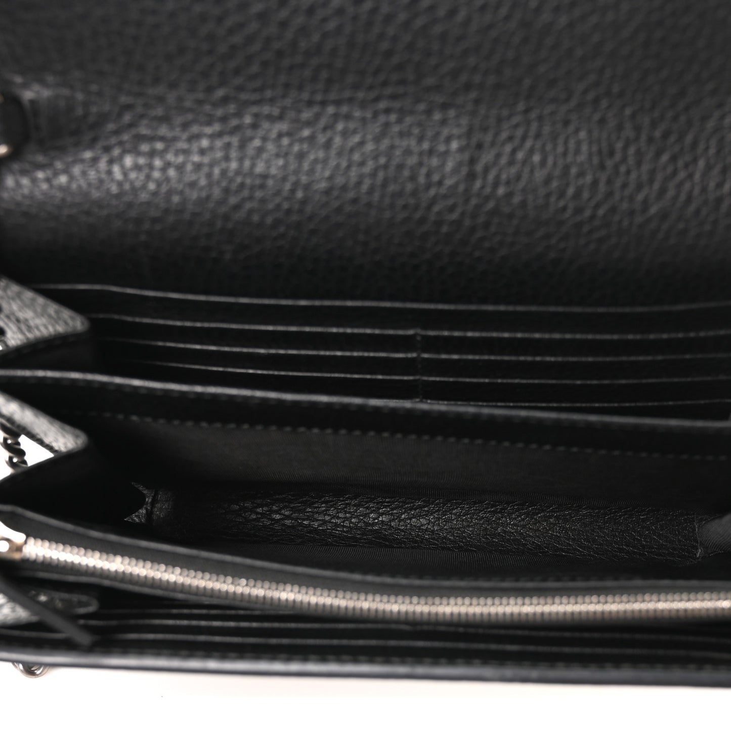 Calfskin Mini Dionysus Chain Wallet Black
