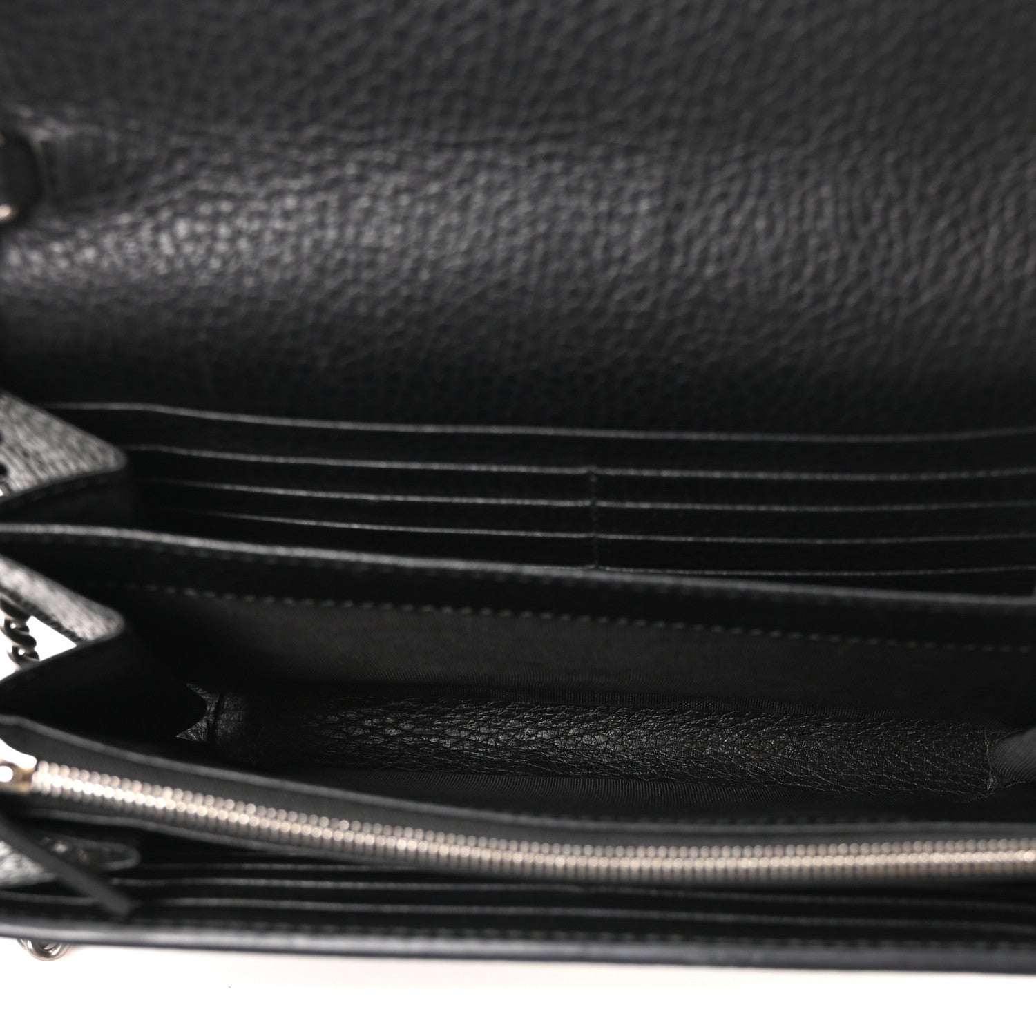 Gucci Calfskin Mini Dionysus Chain Wallet Black 5 of 9